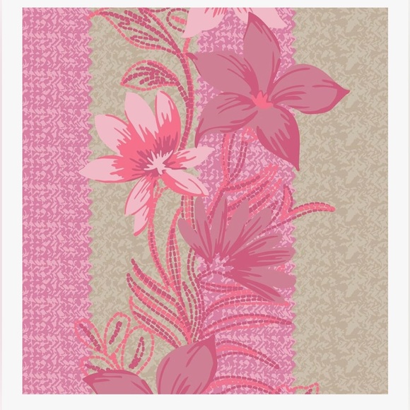 Vera Bradley Straw Pink Candy Stripe Tote Bag NWT - Picture 3 of 3